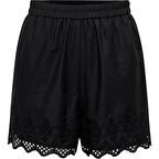 15313167 Only Onllou Lıfe Emb Loose Shorts Ptm Kadın Kot&Kanvas Şort Black