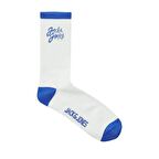 Jack & Jones 12252044 Jaccal Logo Tennis Sock Beyaz-Mavi