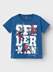 Name İt Desenli Koyu Mavi Erkek T-Shirt NMMMAKAN SPIDERMAN SS TOP MAR