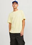 Jack & Jones Yuvarlak Yaka Krem Erkek T-Shirt JJEORGANIC BASIC TEE SS O-NECK NOOS