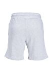 Jack & Jones Comfort Fit Beyaz Melanj Erkek Sweat Şort JPSTSWIFT SWEAT SHORTS SN AUT