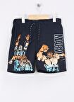 Name İt Lacivert Erkek Çocuk  Şort Mayo NKMMAKAVEL MARVEL SWIMSHORTS MAR