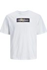 JACK&JONES JCOAOP PRINT TEE SS CREW NECK 12253477 BEYAZ