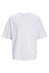 Jack & Jones Erkek Jorgrand Bisiklet Yaka %100 Pamuk Oversize T-Shirt 12253993 Beyaz