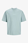 Jack & Jones Jorsantorini Erkek Mavi T-Shirt 12251774-GrayMist