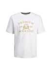 Jack & Jones Baskılı Beyaz Erkek Çocuk T-Shirt JPRBLUDAVE SS TEE SG JNR