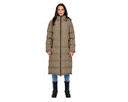 Only Onlpaula Premium Puffer Kadın Günlük Mont 15326655-WALNUT Krem
