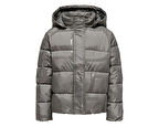 Only Kogmercedes Life Aop Puffer Çocuk Günlük Mont 15327417-DECEMBER-SKY Gri