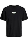 JACK&JONES JORTOKYO MARKET TEE SS CREW NECK TG LN 12256932 SİYAH
