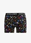 Jack & Jones Siyah Erkek Boxer 12262272_JACGAMING TRUNK TRY