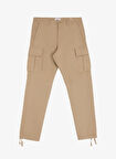 Jack & Jones Lastikli Paça Açık Kahve Erkek Kargo Pantolon 12258150_JPSTKANE BARKLEY CARGO PAN