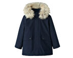 Name it kids Nkmillo Parka Jacket Long Fo Noos Çocuk Günlük Mont 13235514-DARK-SAPPHIRE Lacivert