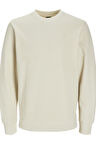 JPRBLAROWAN STRUCTURED SWEAT CREW NECK KREM12259351 