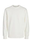 Jack & Jones Bisiklet Yaka Kırık Beyaz Erkek Sweatshırt 12262789_JPRCCLOGAN SWEAT CREW NECK