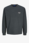 Jack & Jones Jorbronx Erkek Yeşil Sweatshirt 12262880-ForestRiver