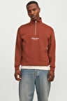 JORVESTERBRO SWEAT QUARTER ZIP HN NOOS12241777 KİREMİT 