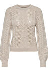 ONLMARY LIFE LS GLITTER O-NECK KNT KREM 15328505