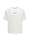 Only & Sons Düz Yaka Baskılı Beyaz Erkek T-Shirt ONSCURATED RLX PRINT SS TEE NOOS