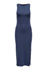 ONLEA S/L LONG SLIT DRESS JRS LACİVERT