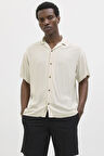 JJEJEFF SOLID RESORT SHIRT S/S SN 12268443