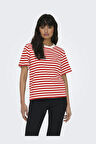 Only Onllivina Stripe Tee Jrs Noos Kadın T-shirt 15272227