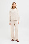 JJXX Kadın Jxfıe Rahat Kalıp Beli Lastikli ve İp Detaylı Pantolon 12270928 Bej