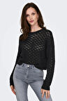 Only Kadın Onlmıamı Bisiklet Yaka Uzun Kollu Örme Kazak 15335109 Siyah