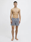 Jack & Jones Lacivert Erkek Şort Mayo 12272933_JPSTMAUI JJSWIM MINI STRIP