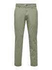 Only & Sons Erkek Regular Fit Lastikli Bel Haki Pantolon - 22029761