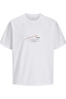 JORMANCHESTER SCRIPT TEE SS CREW NECK P.BEYAZ
