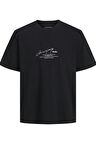 JORMANCHESTER SCRIPT TEE SS CREW NECK SİYAH