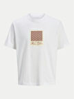 Jack&Jones Jorislington Aop Front Tee Ss Crew Neck Erkek T-shirt 12273019