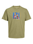 Jack&Jones Jormanchester Cubism Erkek T-shirt 12273378