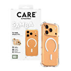 CARE by PanzerGlass® Şeffaf Samba Kılıf Beyaz MagSafe ile iPhone 17 Pro