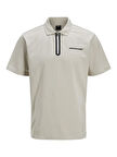 Jack Jones Fusıon Pıque Fermuarlı Polo Yaka Erkek Tişört 12273127