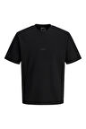 Jack & Jones Erkek Jcotarmac Relaxed Fit Bisiklet Yaka Kısa Kollu T-Shirt 12273217 Siyah