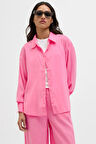 JJXX Kadın Jxfıe Rahat Kesim Uzun Kollu Gömlek 12270927 Pembe