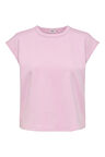 Only Kadın Onllucıa Bisiklet Yaka Kolsuz T-Shirt 15346670 Pembe