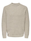 ONSJOIN RLX LS RAGLAN KNIT Erkek Gri Kazak - 22034670