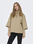 Only JDY Kadın Dik Yaka İçlikli Kol Baharlık Bej Ceket - 15353907