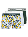 Jack Jones Lemon 3 Lü Paket Erkek Boxer 12286180