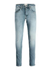 Jack & Jones Düşük Bel Dar Mavi Erkek Denim Pantolon 12282589_JJIGLENN JJDENVER JJ 544