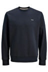 Jack & Jones Erkek Jprblunathan Bisiklet Yaka Sweatshirt 12284399 Lacivert