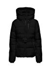 Only Siyah Kadın Mont ONLHARPER LIFE BELTED PREMIUM JACKE