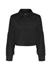 Only Rahat Siyah Kadın Ceket ONLDIANE LIFE FAUX SUEDE FRINGES OT