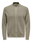 ONSCOOPER REG LS 12 CARDIGAN KNIT FRML Erkek Gri Hırka - 22035017