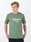 Jack & Jones Bisiklet Yaka Koyu Yeşil Erkek T-Shirt 12288515_JORSPLASH TEE SS CREW NECK