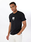 Jack & Jones Bisiklet Yaka Siyah Erkek T-Shirt 12288570_JCOBARCODE TEE SS CREW NEC