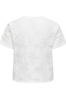 Only ONLMIRABELLA Kadın Dantel Detaylı Kısa Kollu O-Neck T-Shirt 