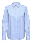 ONLBERSA LS SLIT DETAIL SHIRT  WVN CC Kadın Mavi Gömlek - 15364453